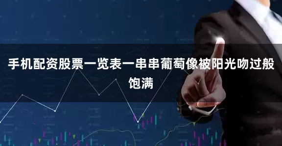 手机配资股票一览表一串串葡萄像被阳光吻过般饱满
